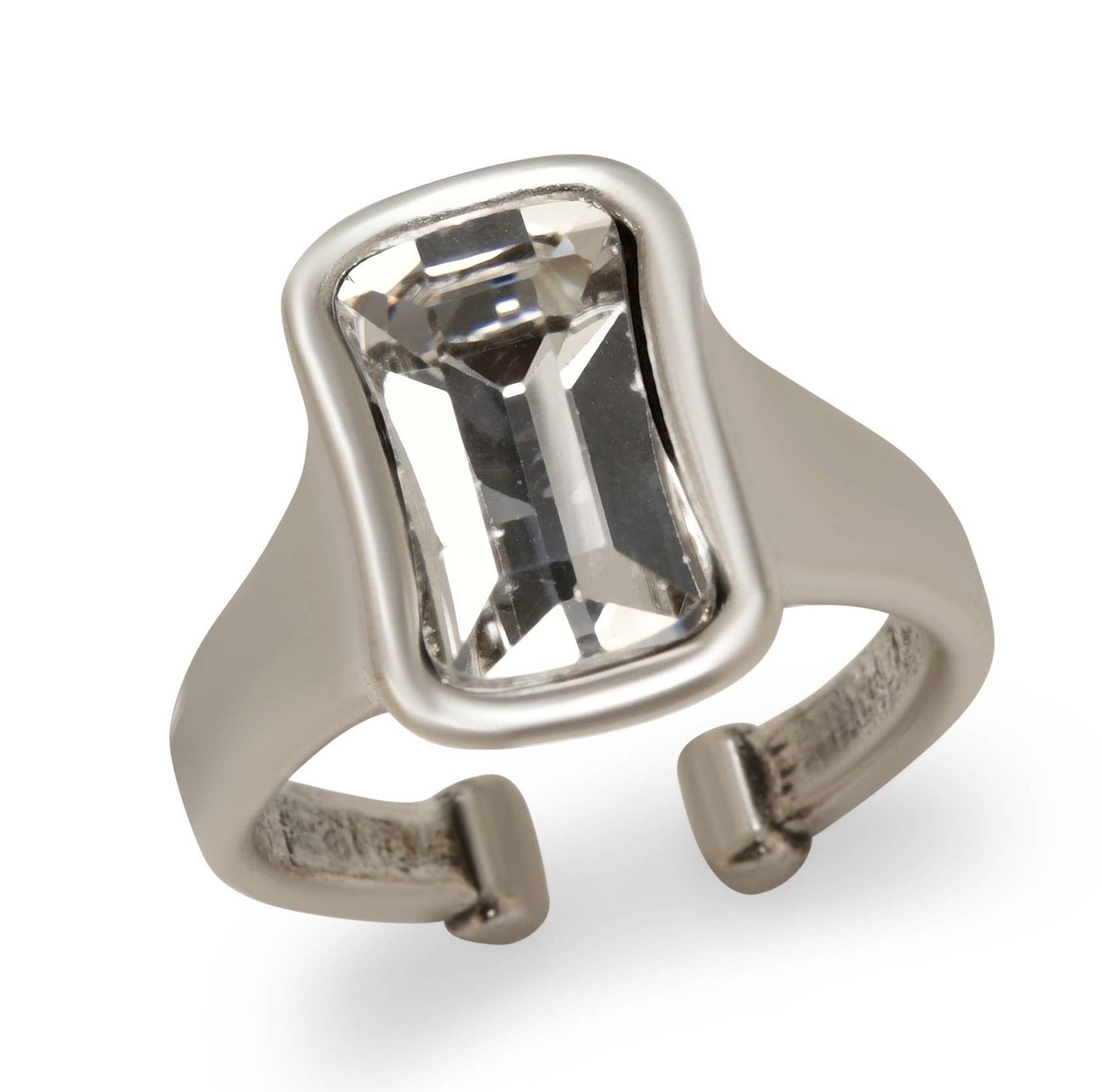 Chanour - Handmade Simon Brass Ring In Silver Plated - NR6090