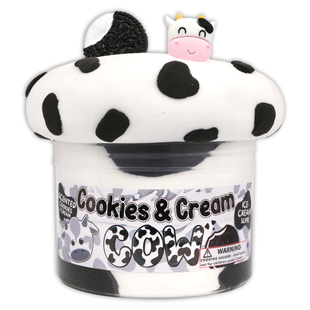 Dope Slimes - Cookies & Cream Cow - Ice-Cream Textured Slime