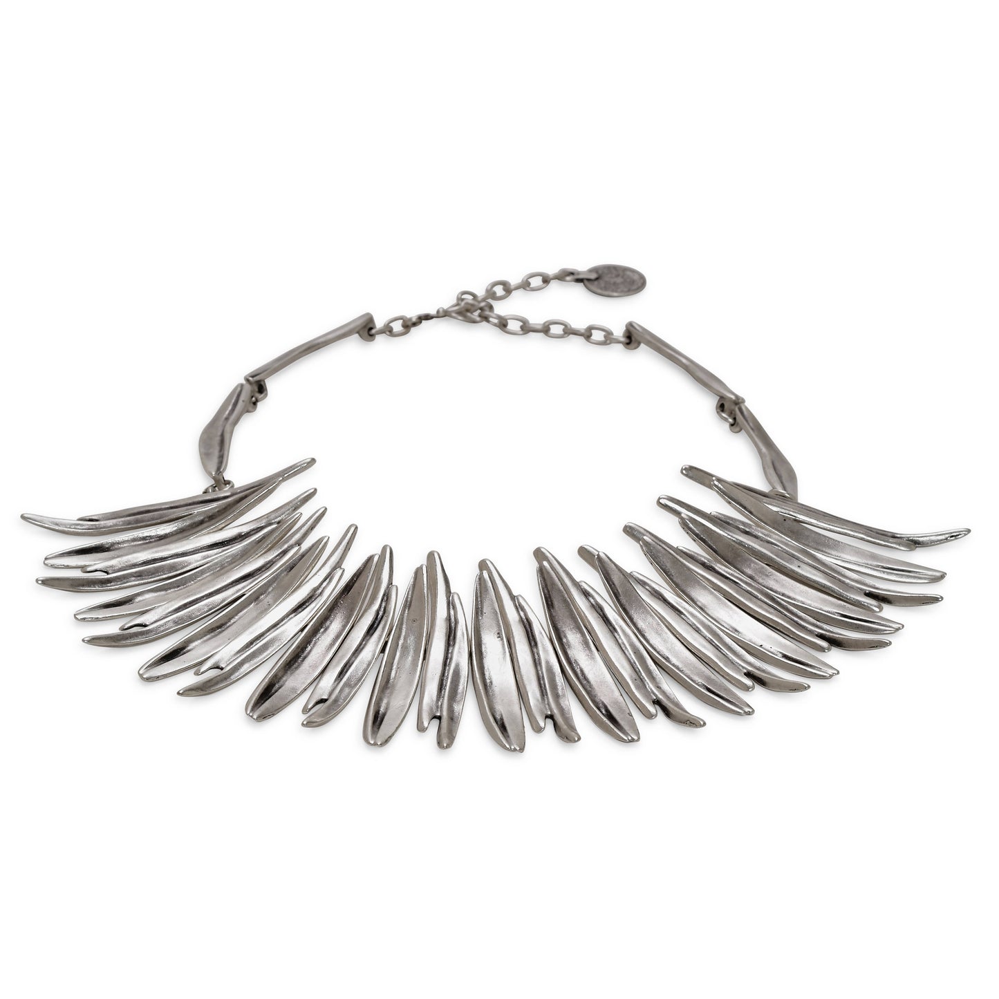 Chanour - Handmade Fire Pewter Necklace - 1549