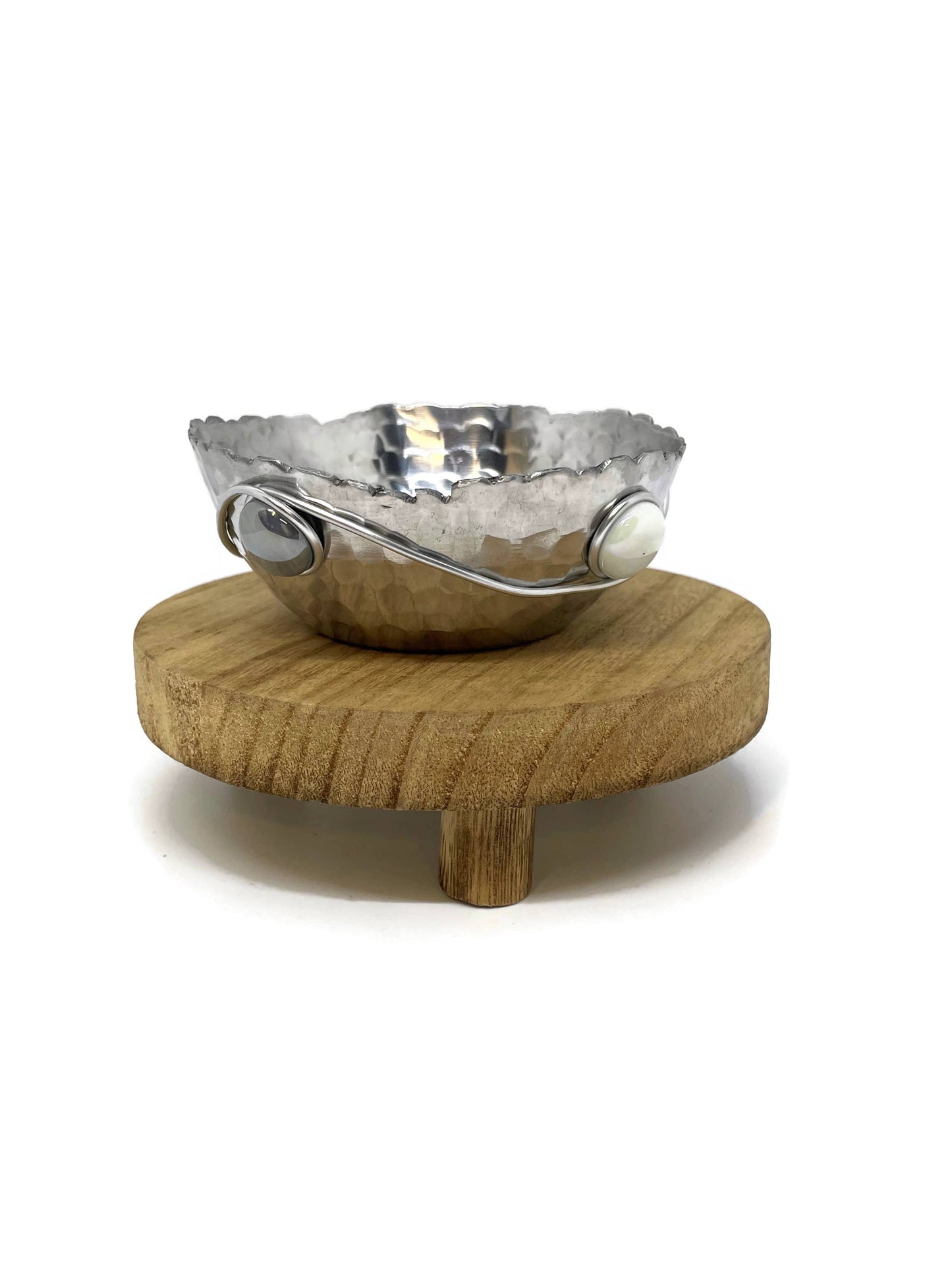 Swiddles Inc - Wire Wrapped Small Bowl: Neutral