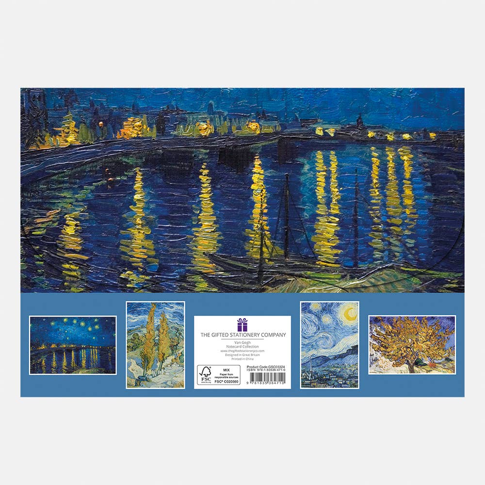 The Gifted Stationery Company - Notecard Collection - Van Gogh - Starry Night