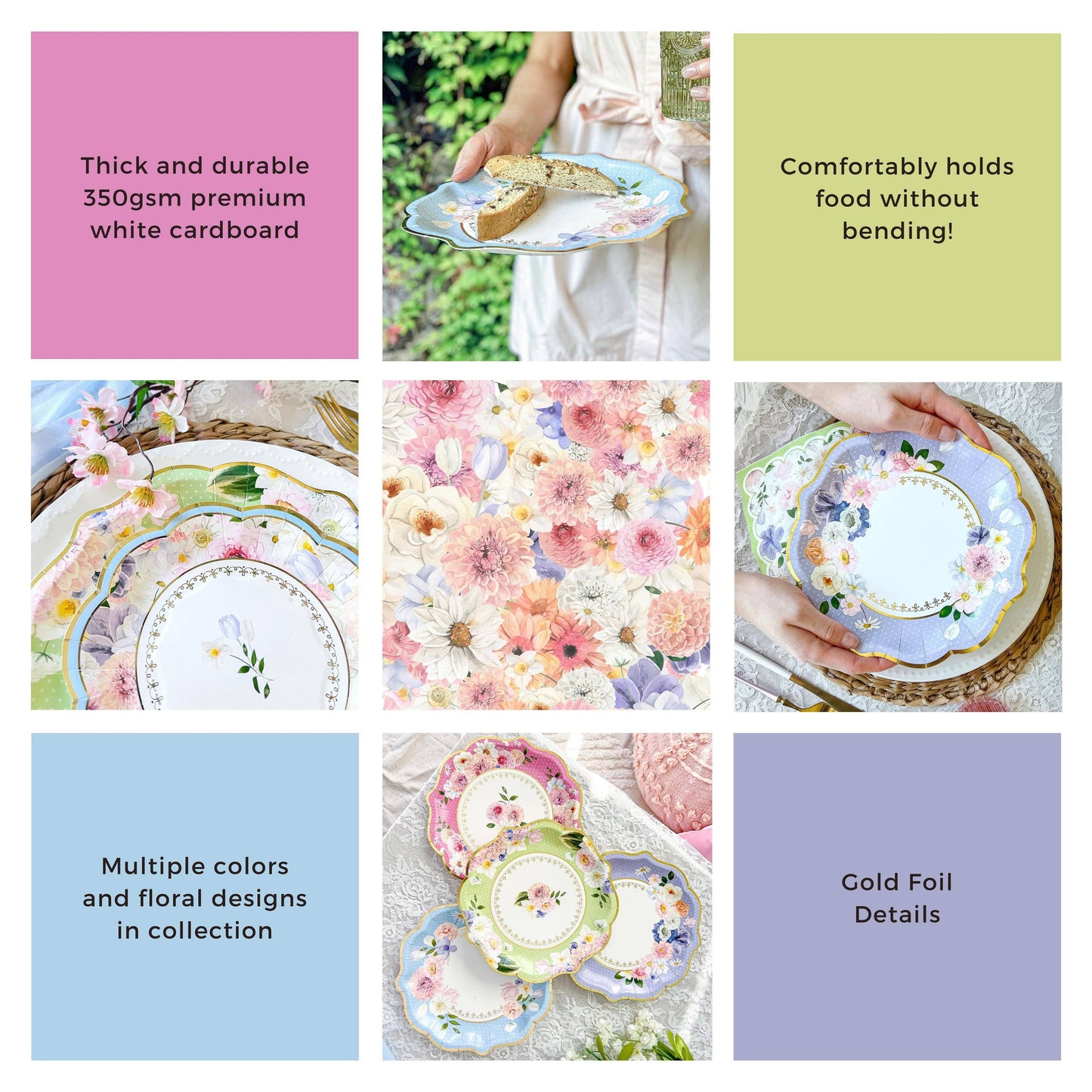 Kate Aspen - Tea Time Party 78 Piece Party Tableware Set (16 Guests)