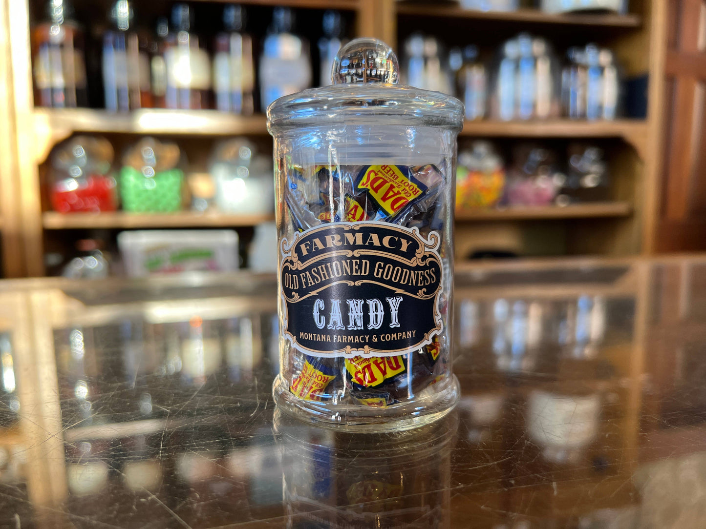 Montana Farmacy - Old Fashioned Apothecary/ root beer barrels nostalgic candy