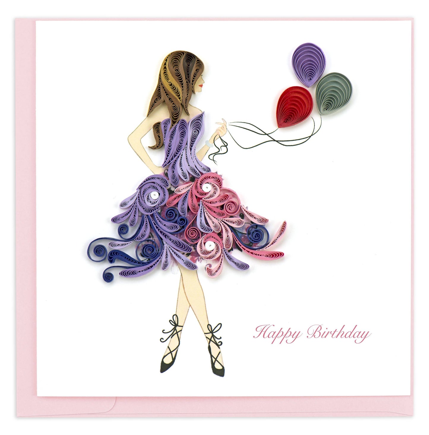 Quilling Card - Birthday Girl