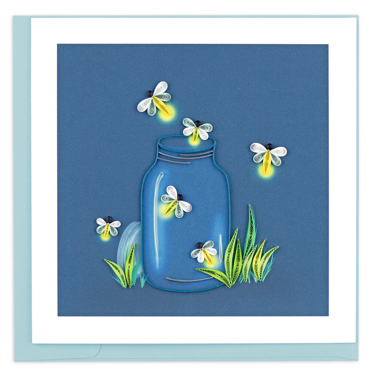 Quilling Card - Fireflies