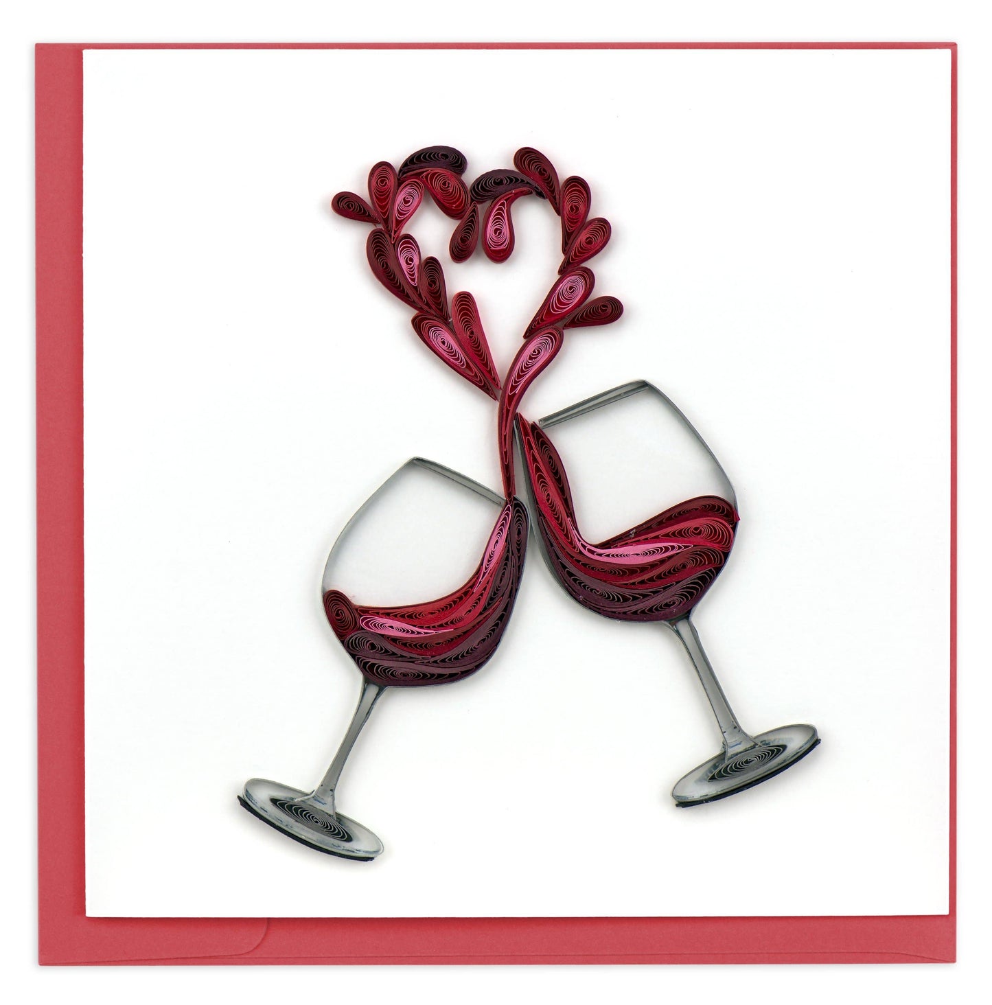 Quilling Card - A Toast to Love