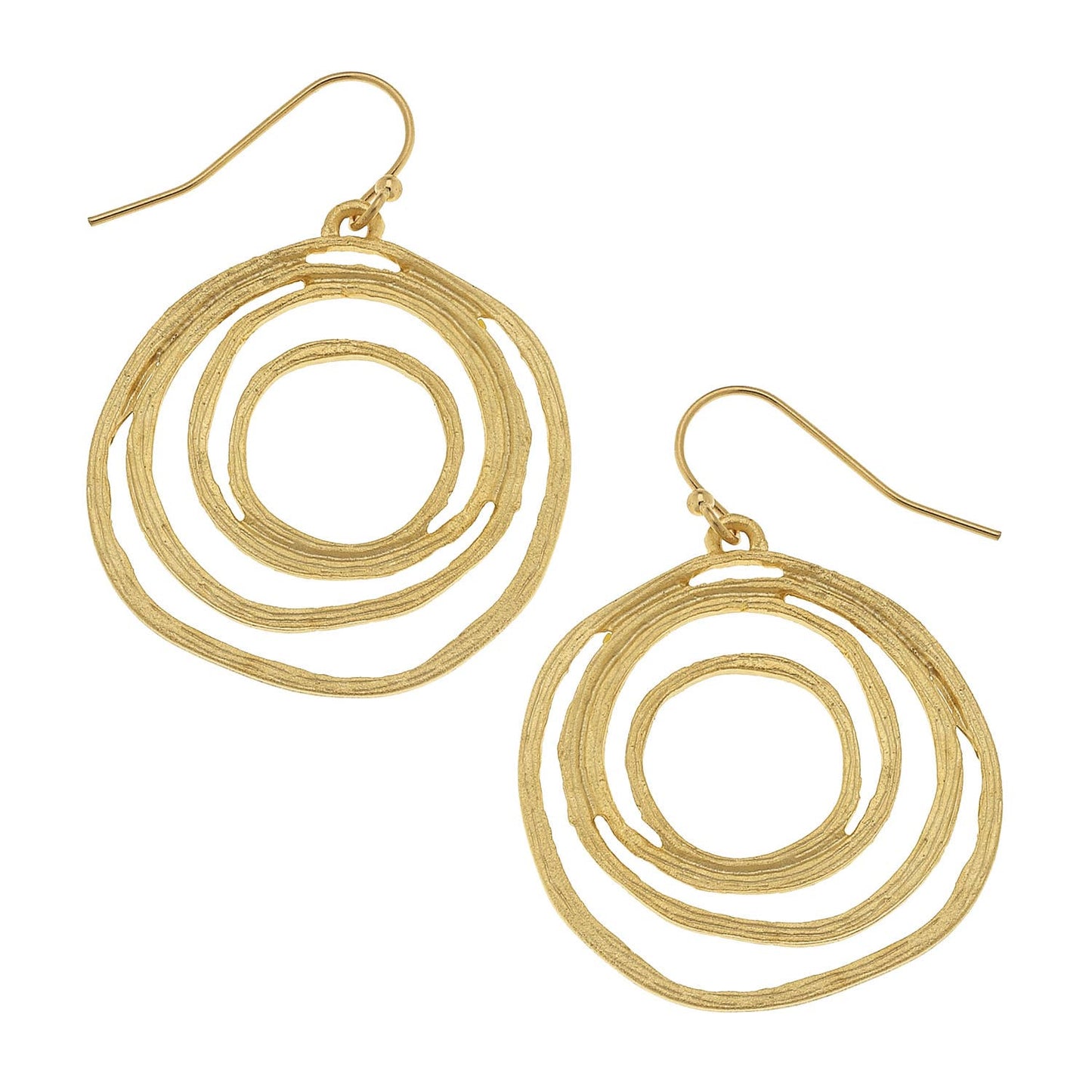 Susan Shaw - Gold Filigree Cut Out Earrings