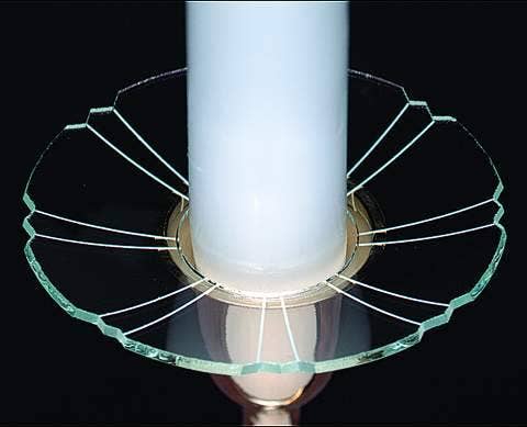 Biedermann & Sons - M739/8 : Glass Segmented Bobeche - Box of 12