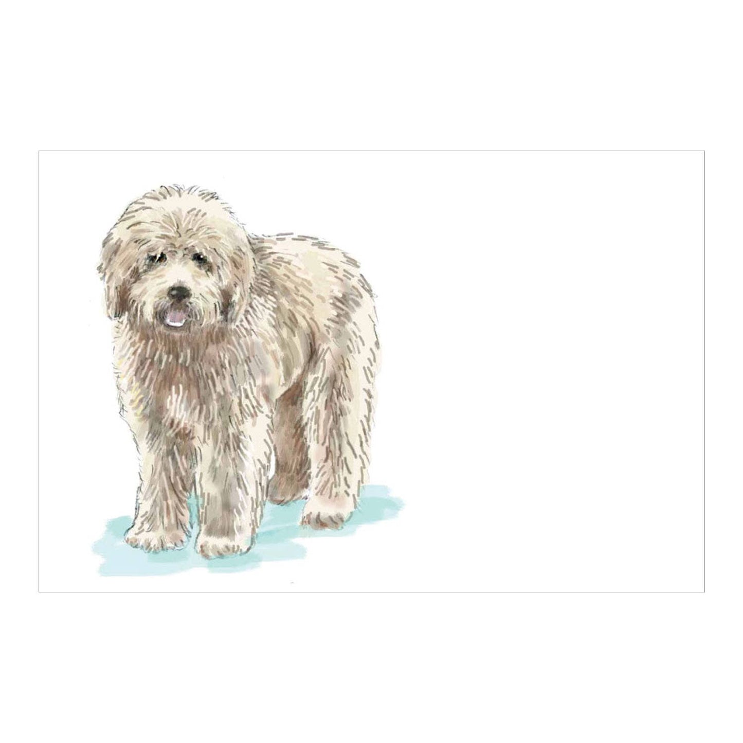 Donovan Designs - GOLDENDOODLE FOLDOVER NOTE CARDS