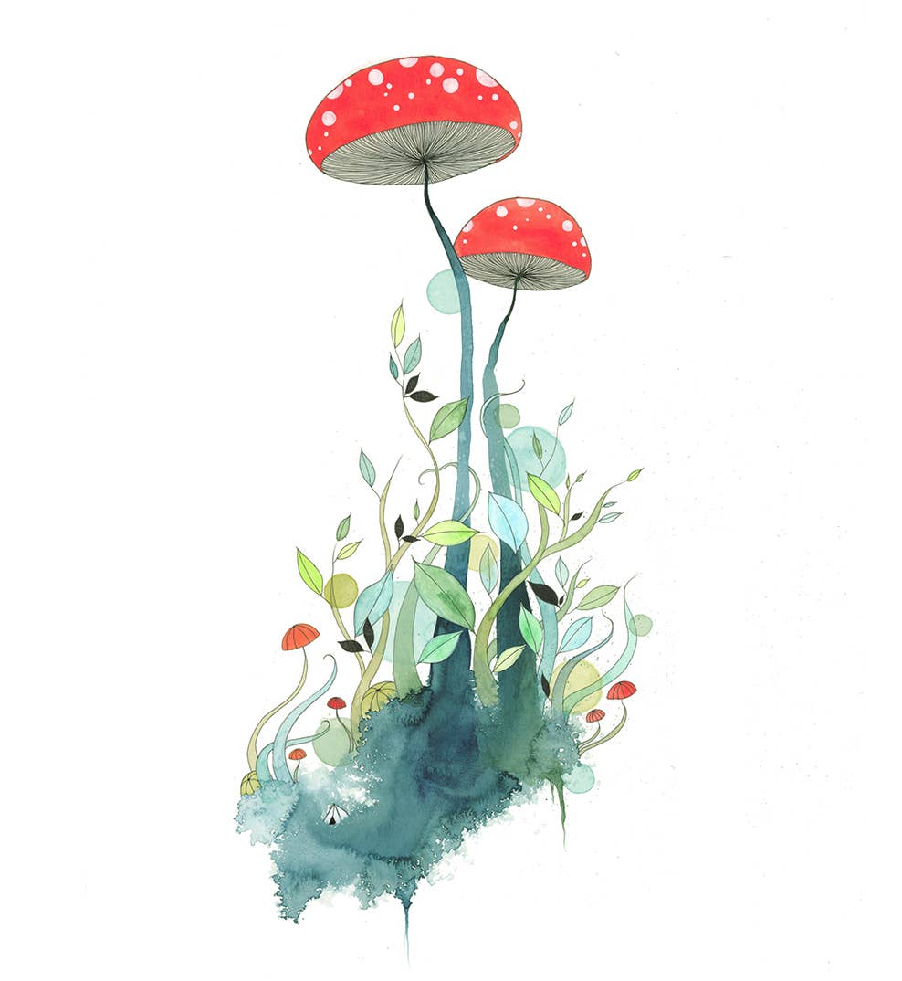 Melissa Moss Art - What A Long Strange Trip It's Been - Greeting Card