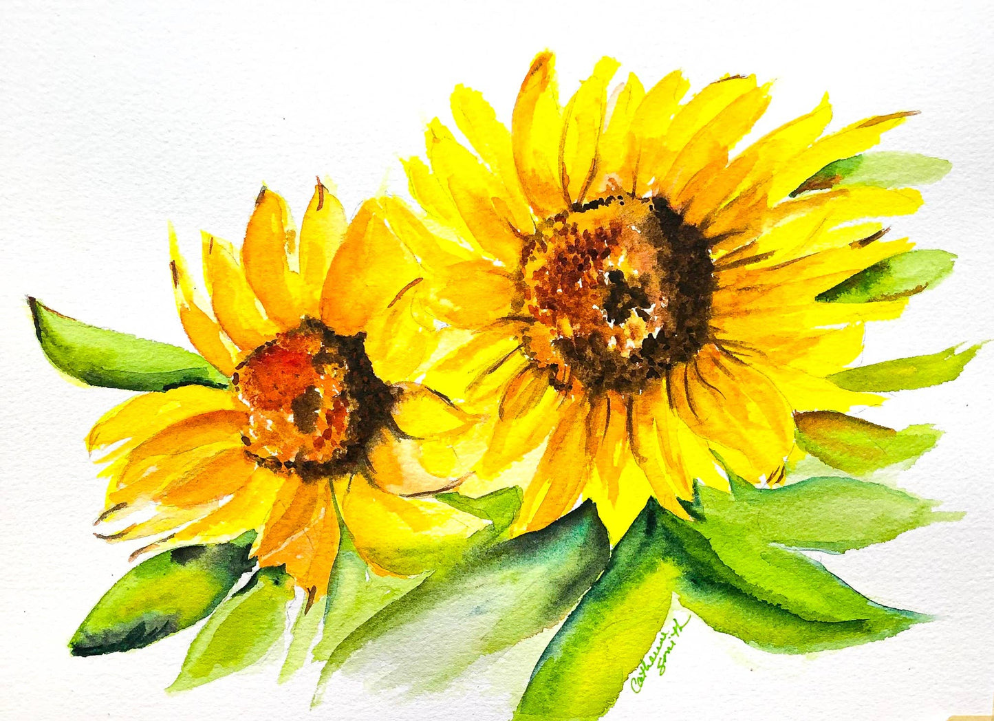 Southern Bird Studio - Sunflowers Boxed Note Cards Set