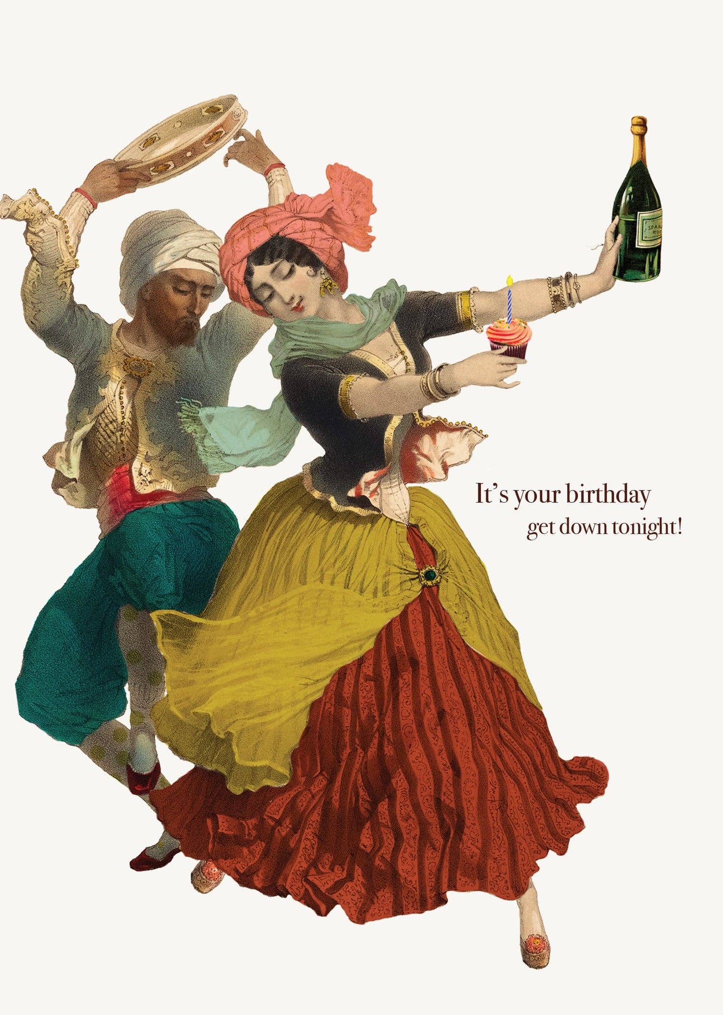 P. Flynn Design / Phun House - It's Your Birthday, Get Down Tonight! • 5x7 Greeting Card