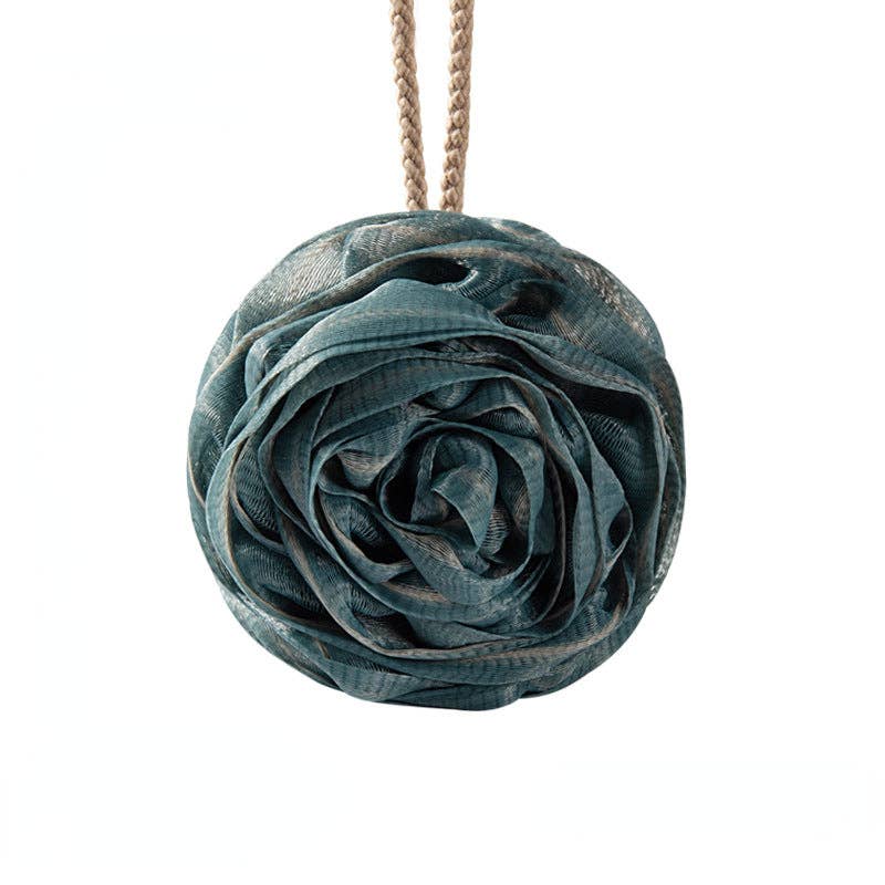 WEST AUSSIE SUPPLIES - PAPO- Rose Shower Pouf Premium Quality and Rich Foaming: GREEN