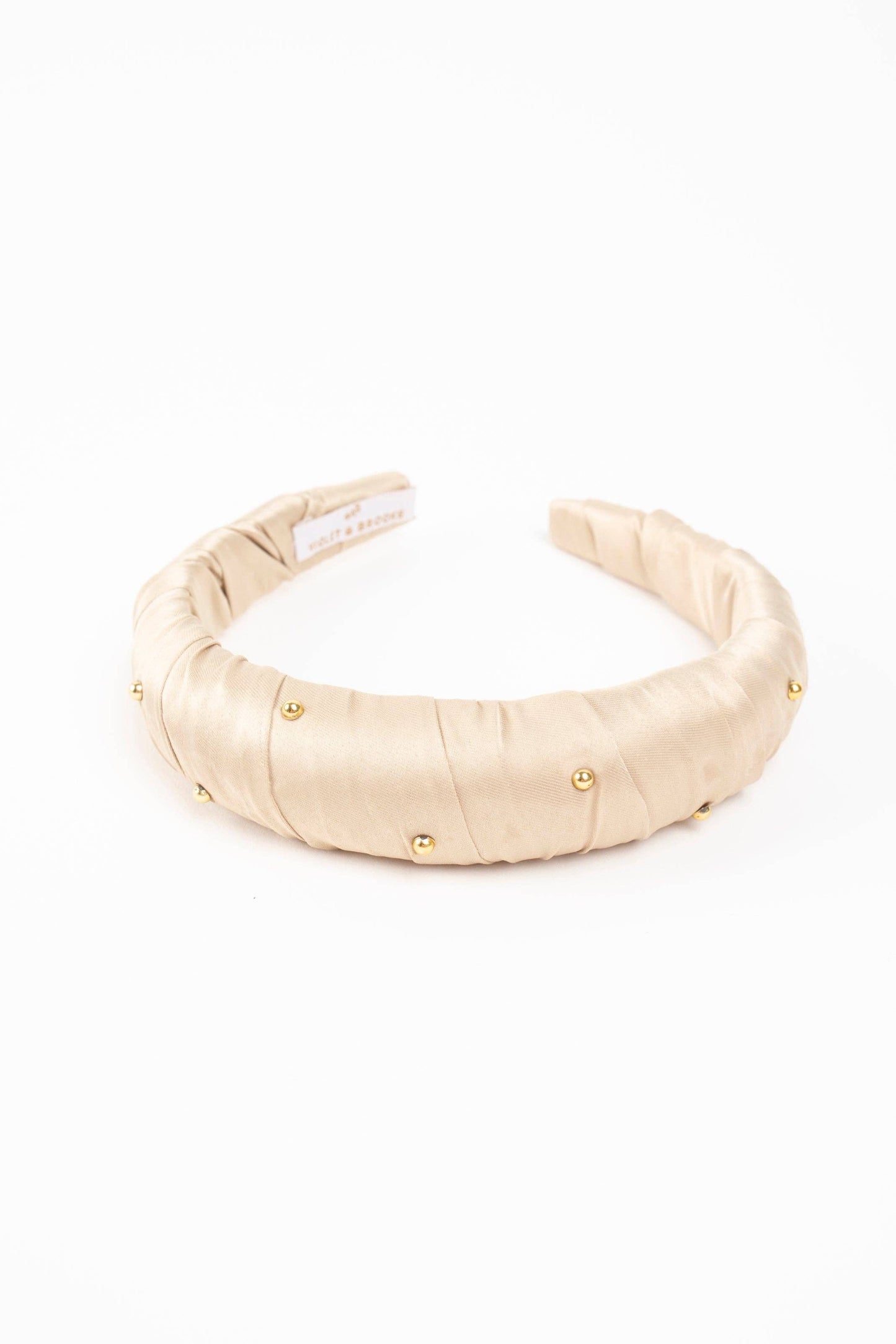 Violet & Brooks - Jayne Puff Headband: Cream