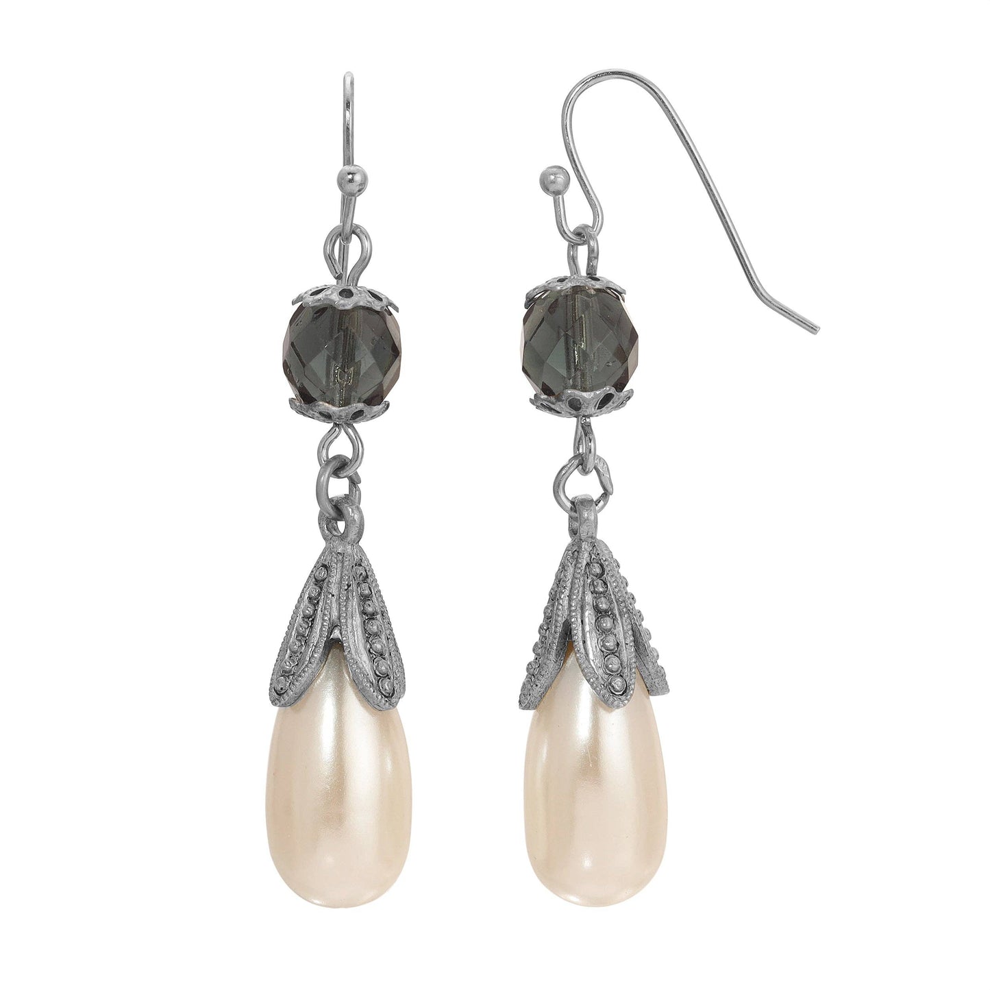 1928 Jewelry - 1928 Jewelry Montana Blue Fire Polished Crystal Faux Pearl