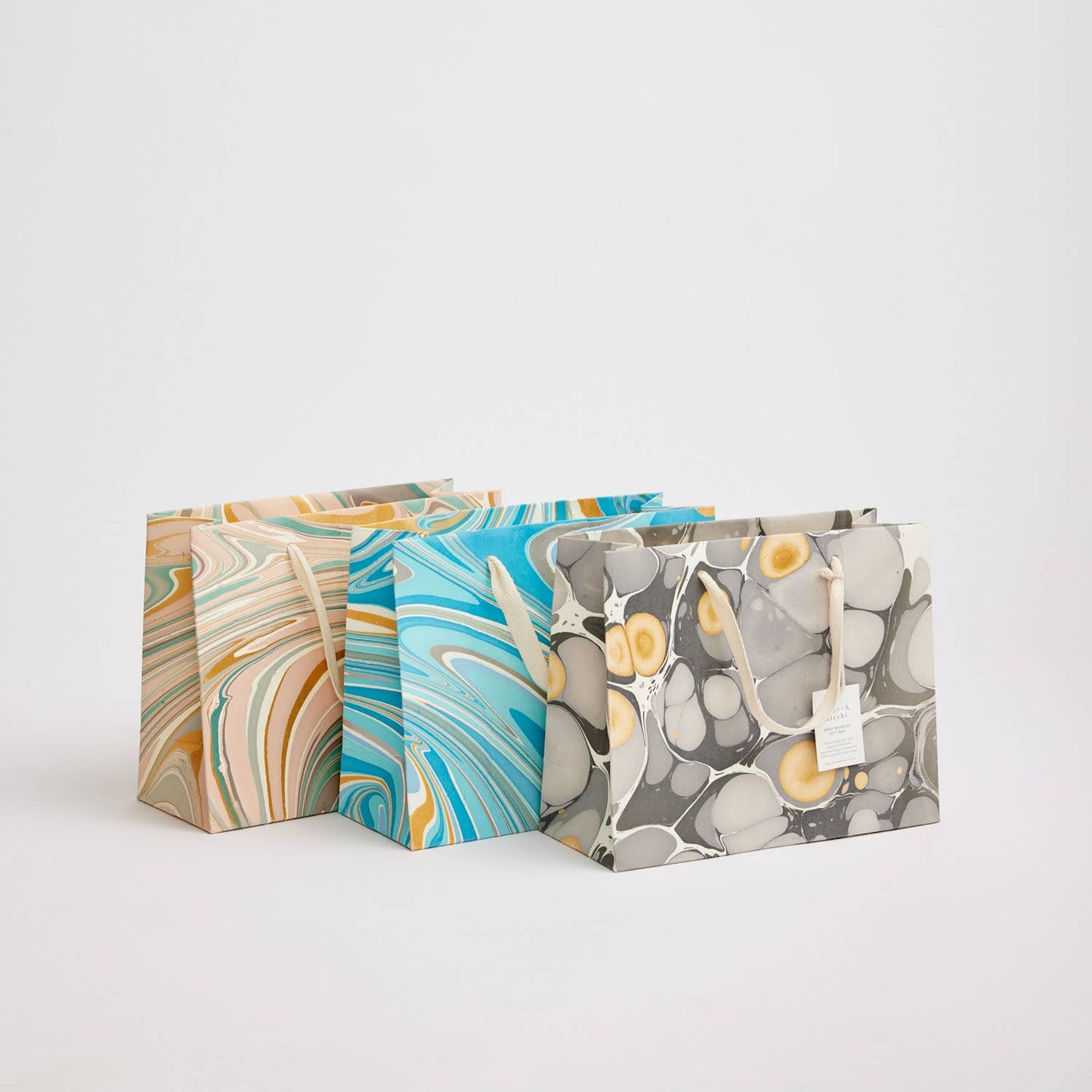 Paper Mirchi - Hand Marbled Gift Bags (Medium) - Luxe