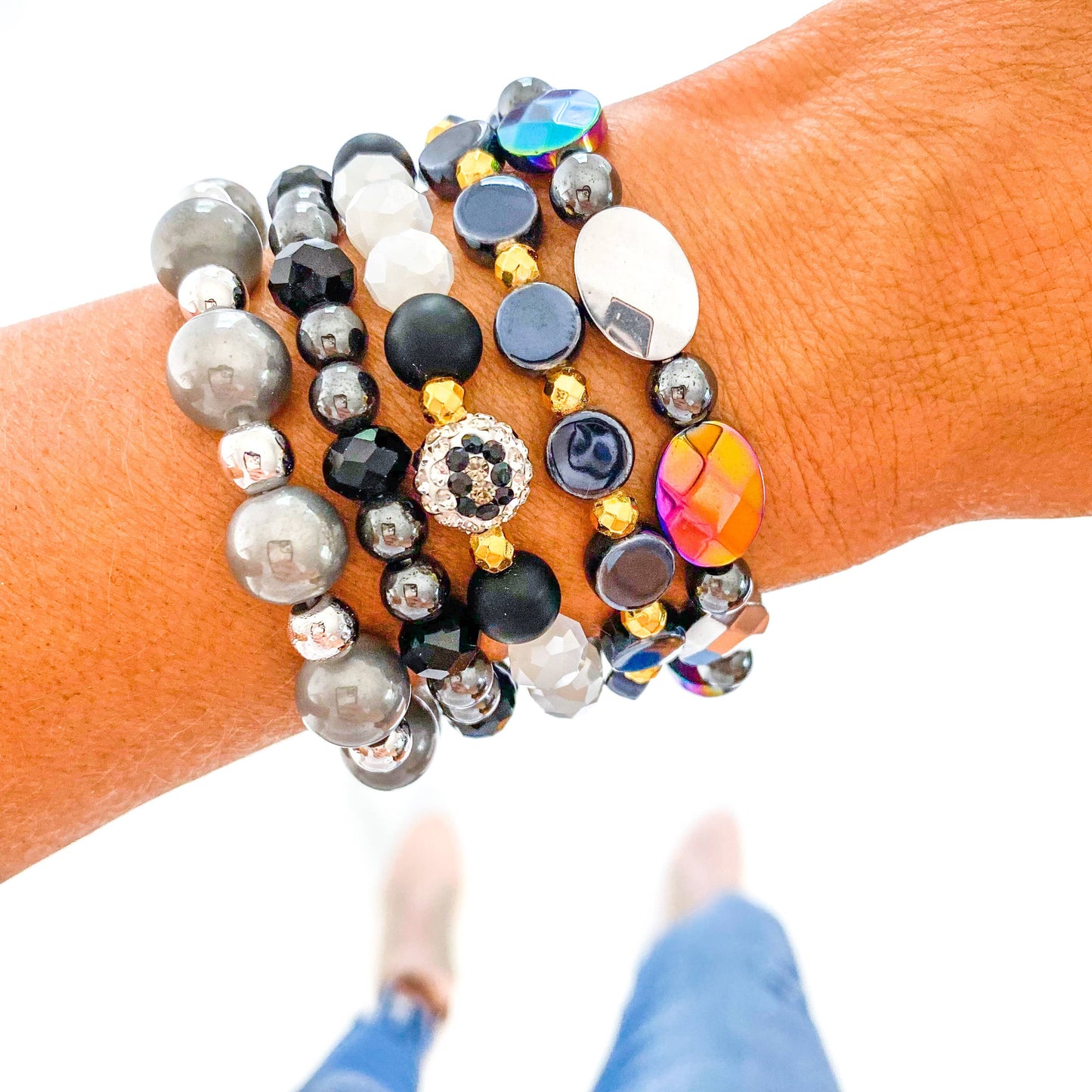 Savvy Bling - Wild Leopard Bracelet Stack