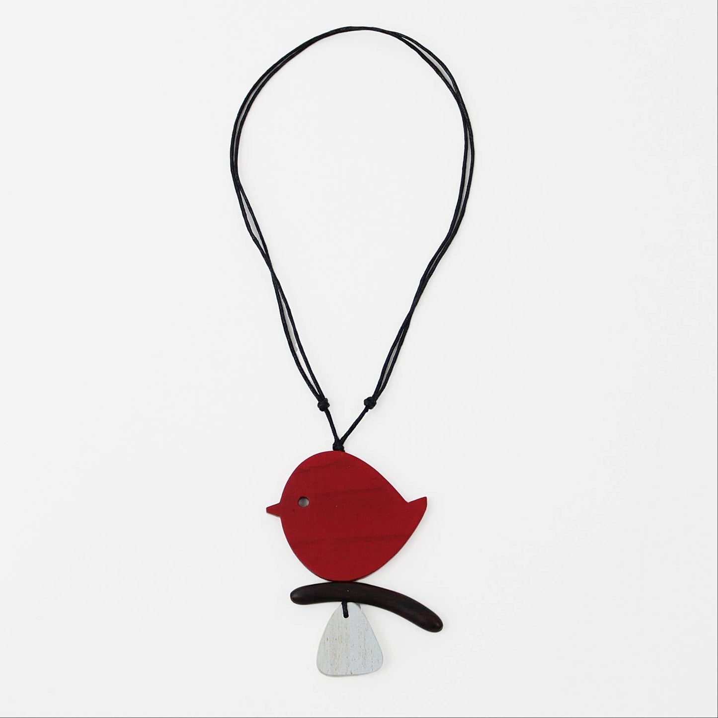 Sylca Designs - Red Robin On A Branch Necklace