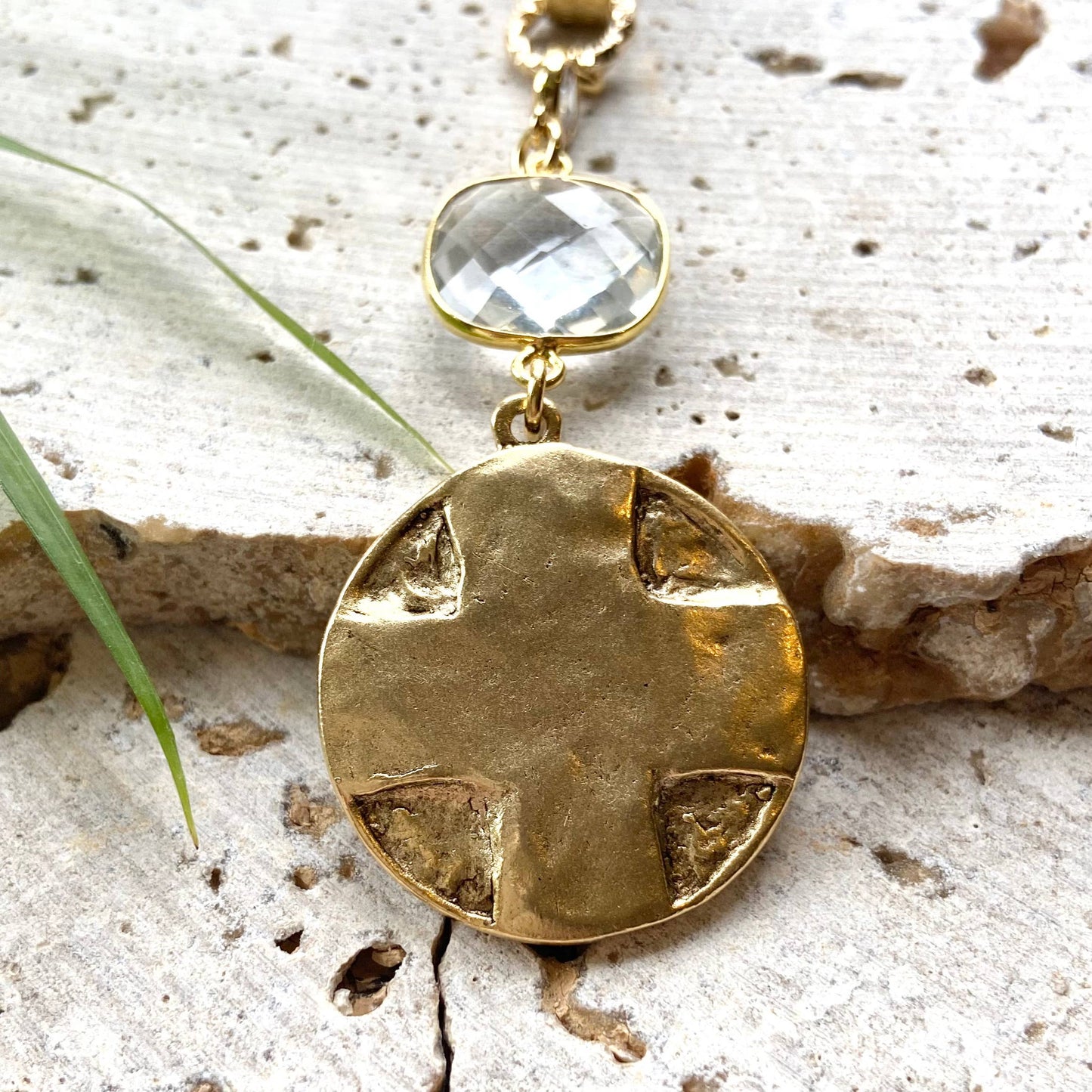 VB&CO Designs Handmade Jewelry - Lord’s Prayer religious vintage medallion jewelry Christian