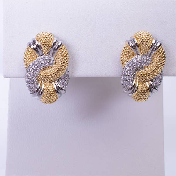 My Best Kept Jewelry - Forget Me Knot Statement Earrings