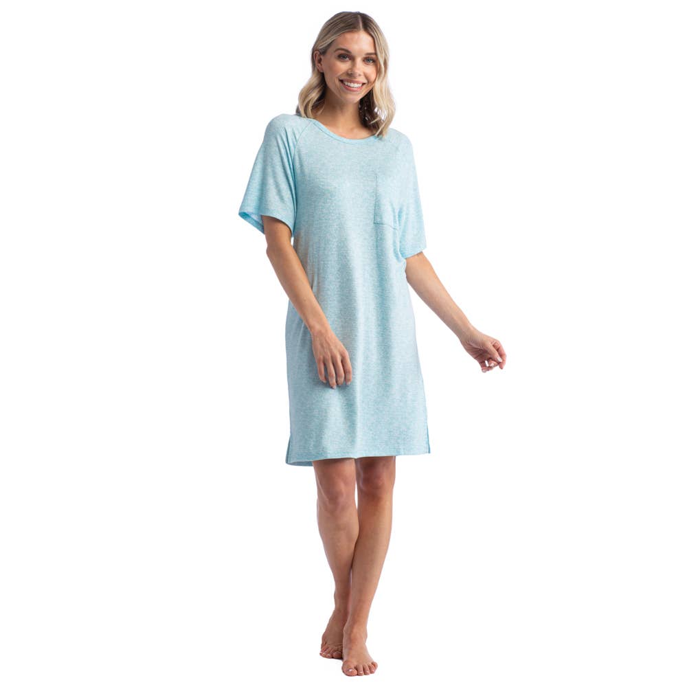 Softies - Dream Jersey Raglan Sleep Shirt: Light Blue