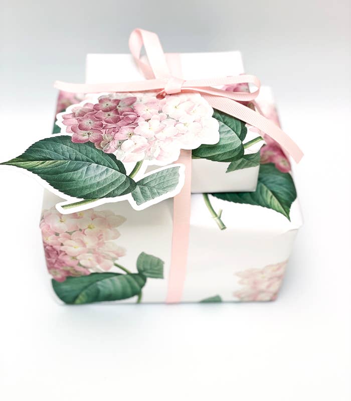 JOSIL Paperie - Pink Hydrangea Gift Wrap