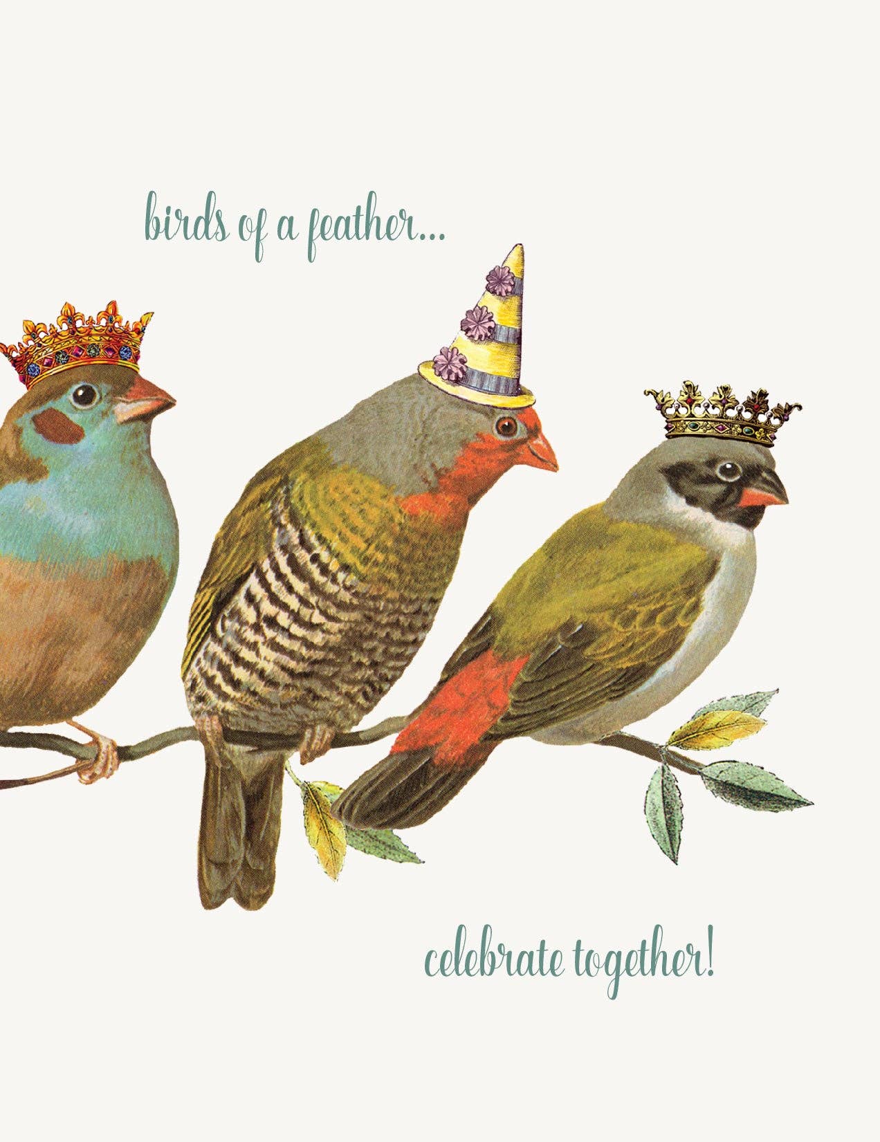 P. Flynn Design / Phun House - Birds Of A Feather • A-2 Greeting Card