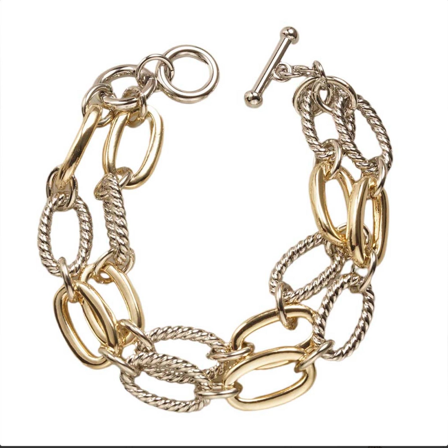 My Best Kept Jewelry - Double Link Classic Toggle Bracelet