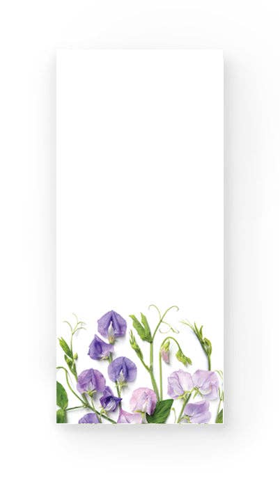 Bottle Branch - Notepad - Sweet Peas