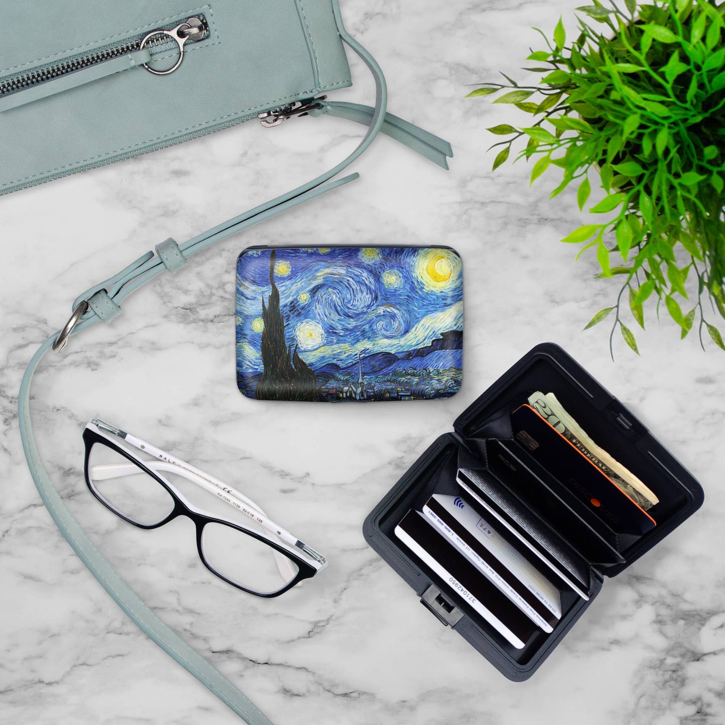 Monarque - Van Gogh - The Starry Night Armored Wallet
