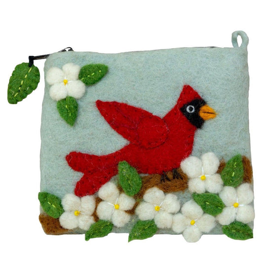 dZi Handmade - Dogwood Cardinal Coinpurse