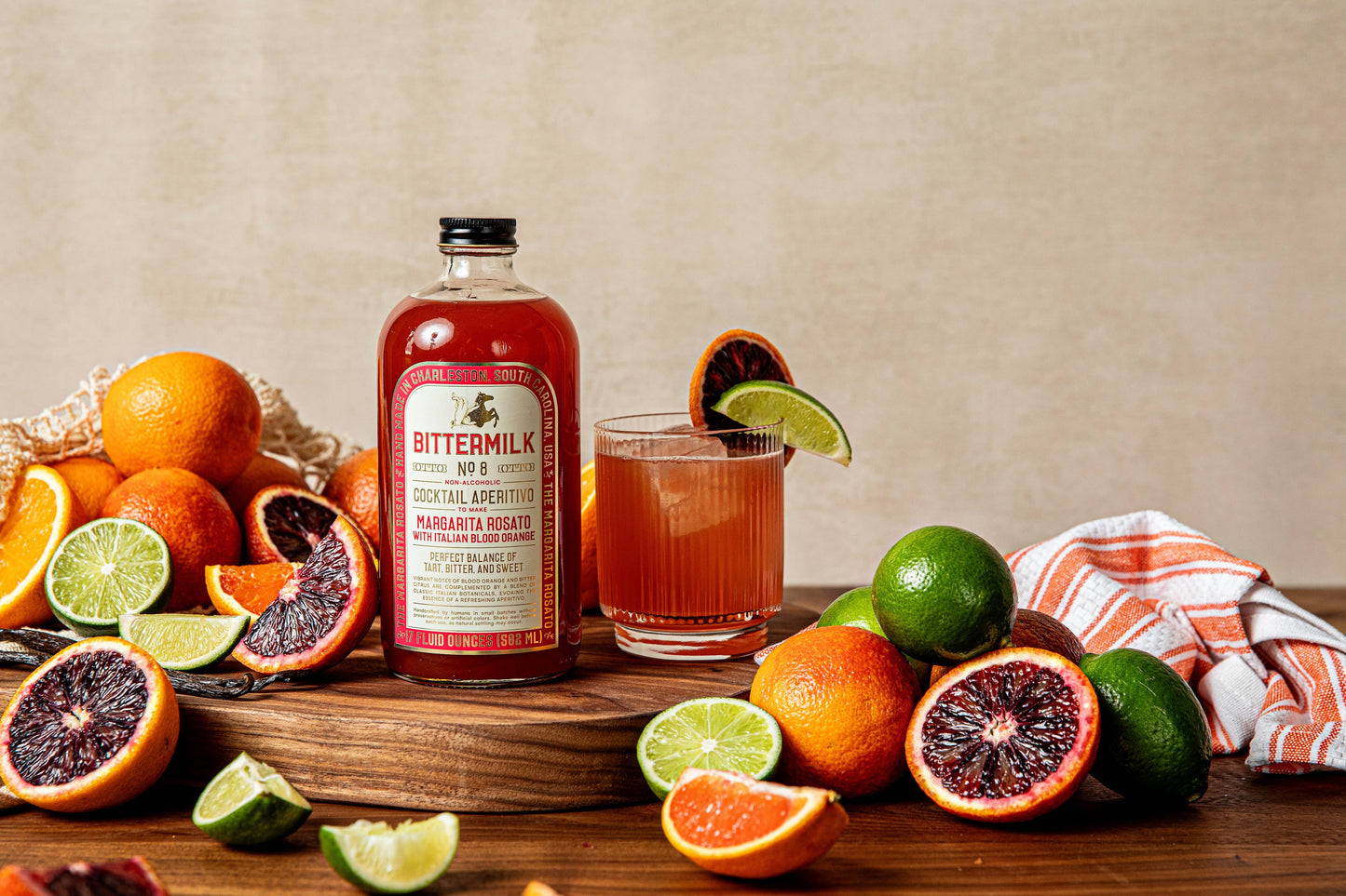 Bittermilk Bottling Co. - Bittermilk No.8- Margarita Rosato with Italian Blood Orange