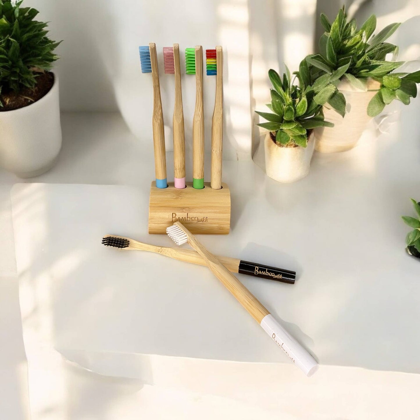 Bamboo Switch - Adult Bamboo Toothbrush | Earth Day Bestseller: Green