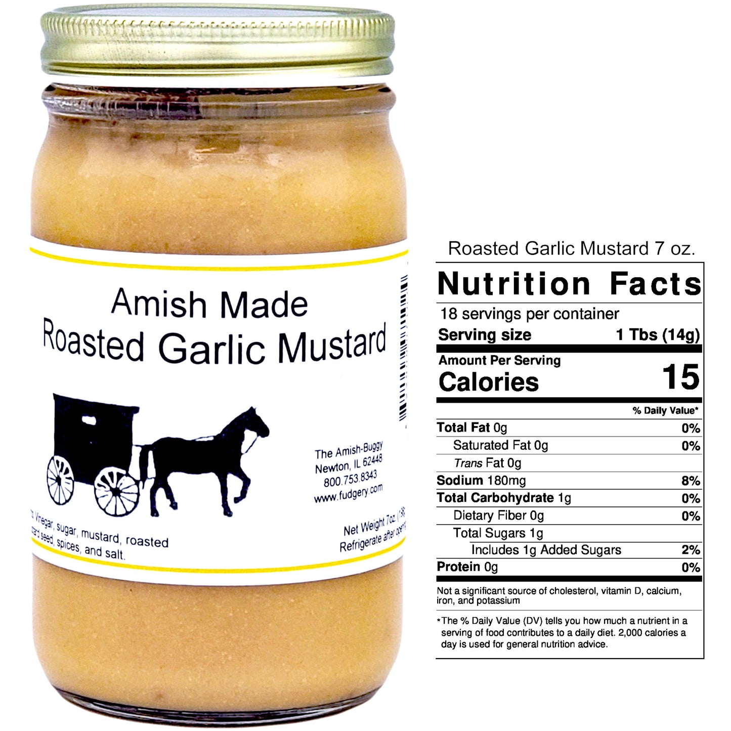 Arndt's Fudgery LLC - Amish Made Mustards Jar: Dill