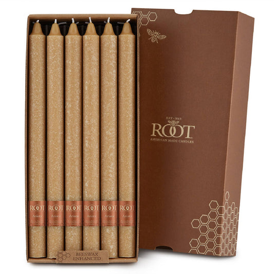 ROOT Candles - ROOT Timberline Arista Candles Box Of 12: Beeswax / 12 inch