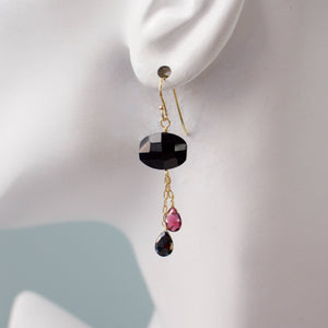 a.v. max - Semi Precious Dangle Earrings: Berry