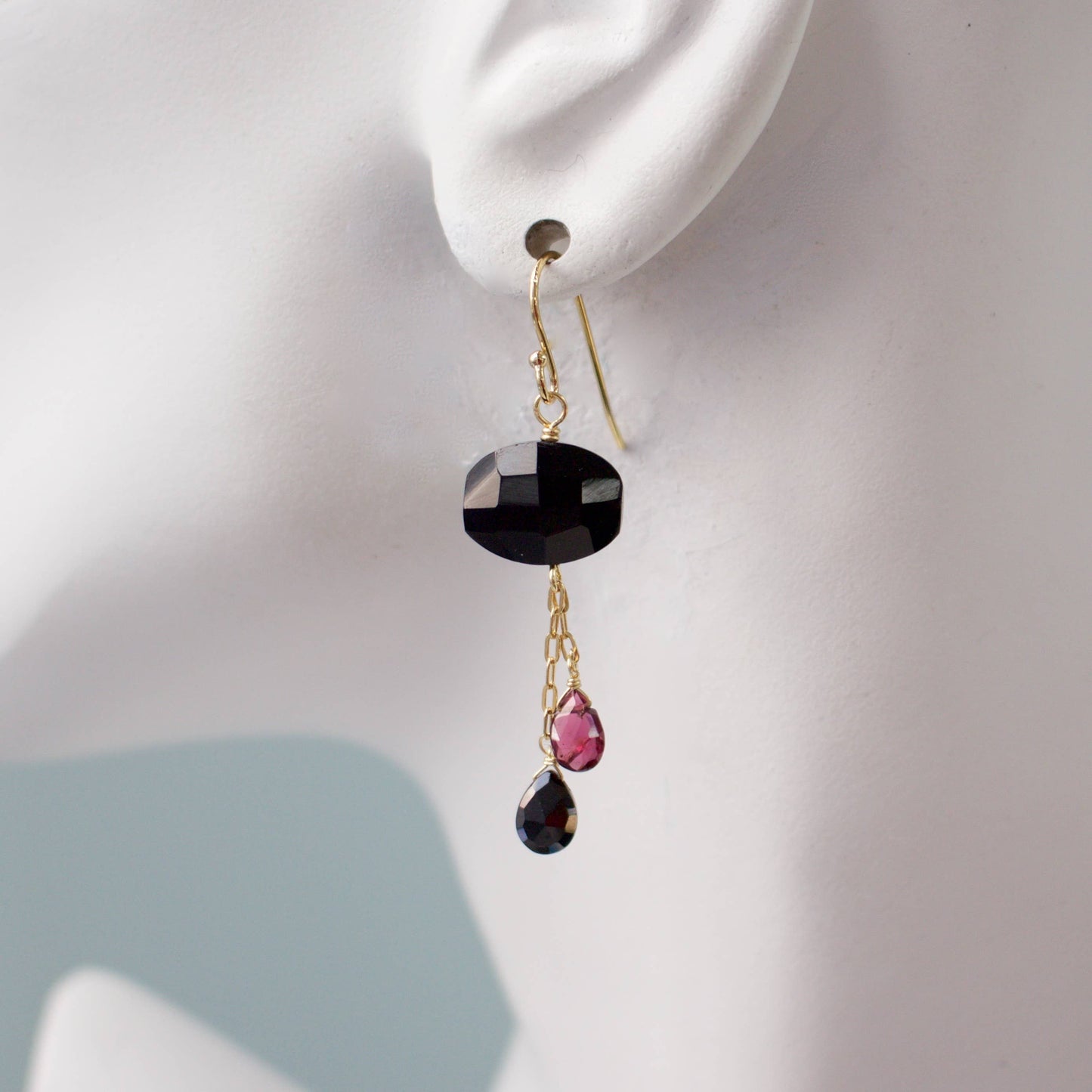 a.v. max - Semi Precious Dangle Earrings: Lapis/Lab