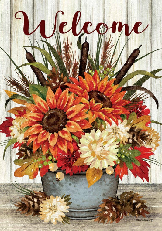 Custom Decor - Sunflowers and Cattails-FM - 12” x 18”