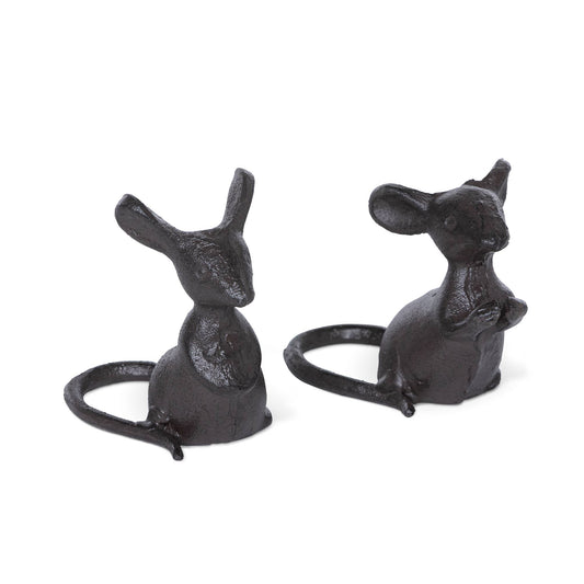 Park Hill Collection - Cast Iron Mice Pair