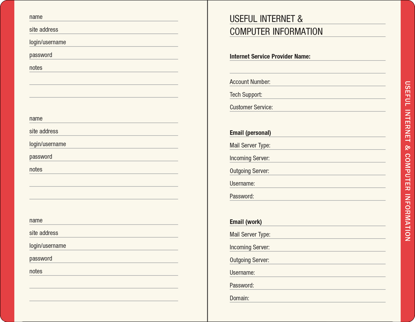 Peter Pauper Press - Mushrooms Internet Address & Password Logbook