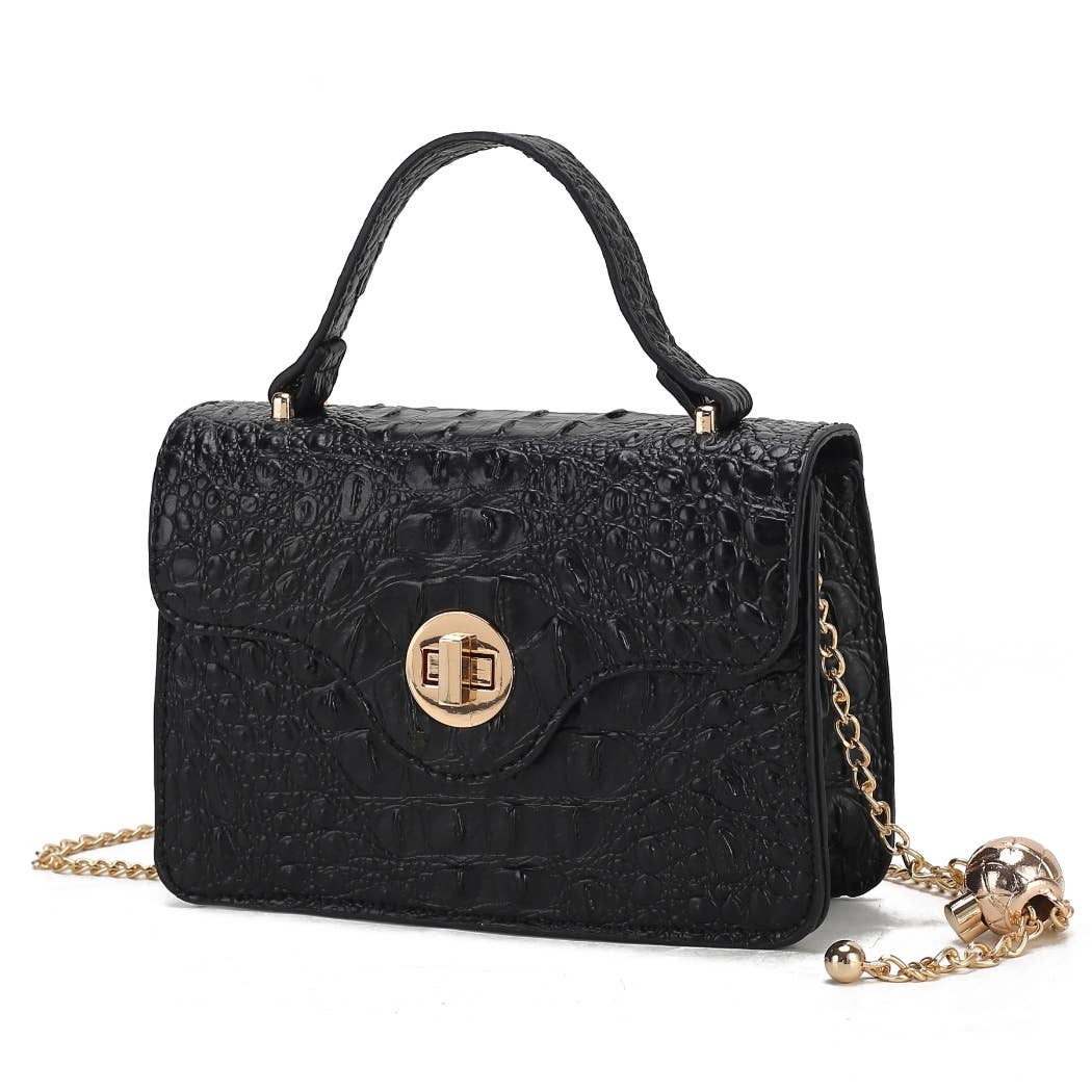 MKF Collection - MKF Mae Women's Mini Crossbody Stylish Vegan Leather Bag.: Fuchsia