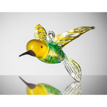 Load image into Gallery viewer, Large Bird - Hummingbird - Yellow and Blue