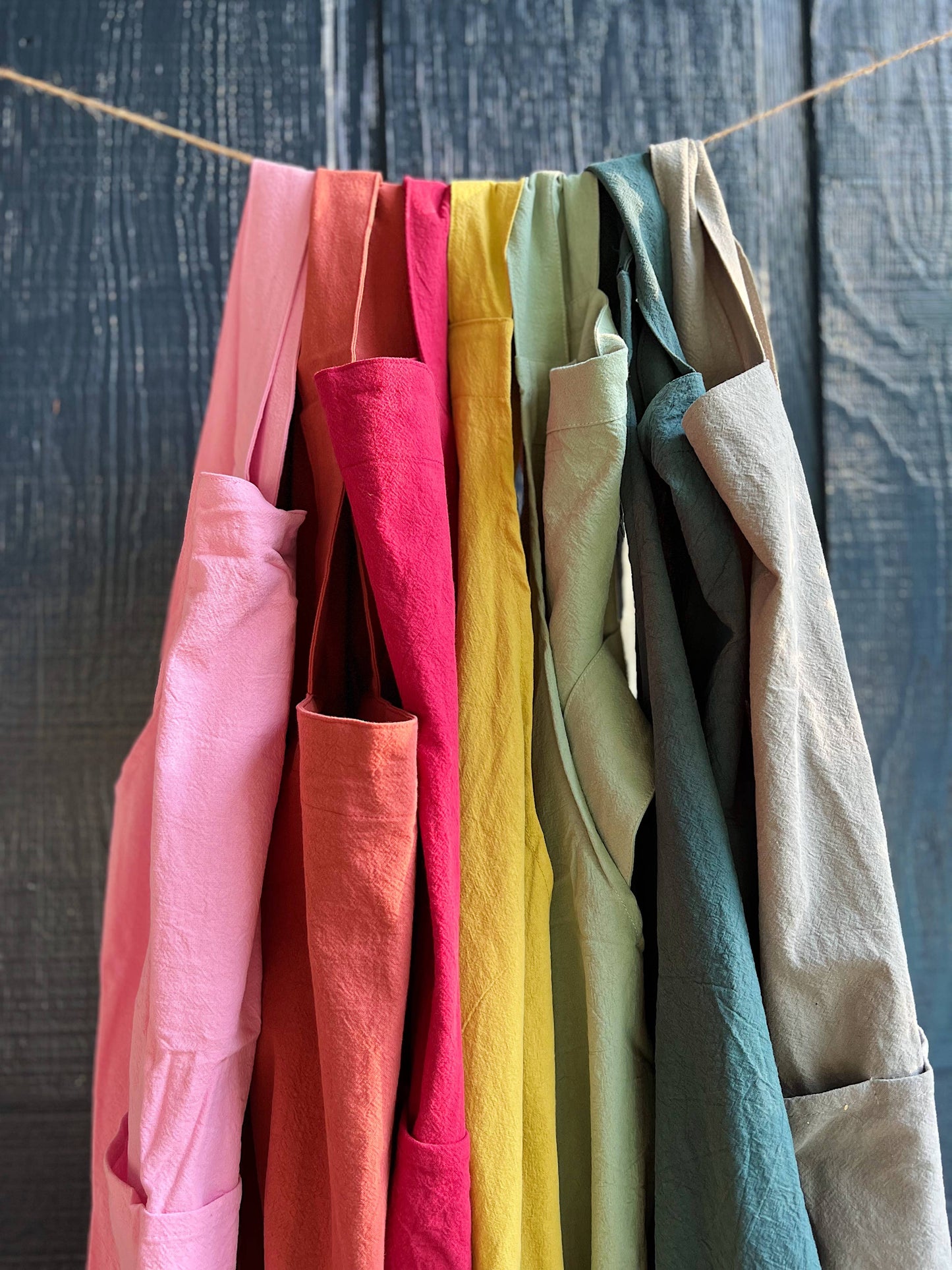 Cate Paper Co. - Cross Back Apron: Kids-Peacock Blue