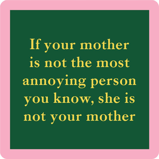 Drinks on Me - COASTER Annoying Person | Funny Party Gift | Home Bar Decor