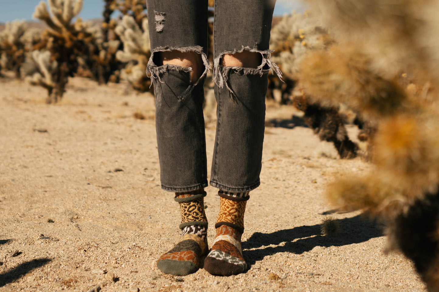 Solmate Socks - Savanna Crew Socks | Gives Back To Wildlife Conservation : M (Women8-10/Men7-9)