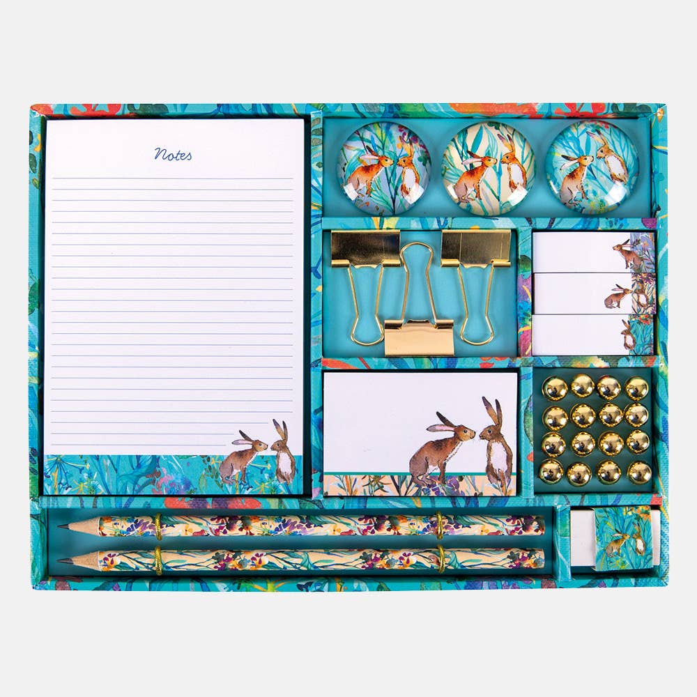 The Gifted Stationery Company - Stationery Set - Kissing Hares