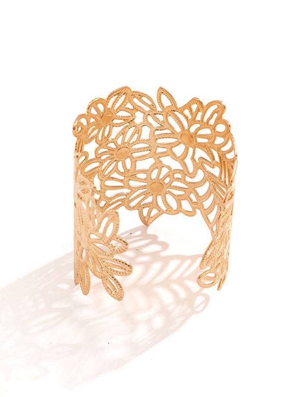 UZ Wholesale Store - Geometric Hollow Bracelet Accessories: GOLD / One_size