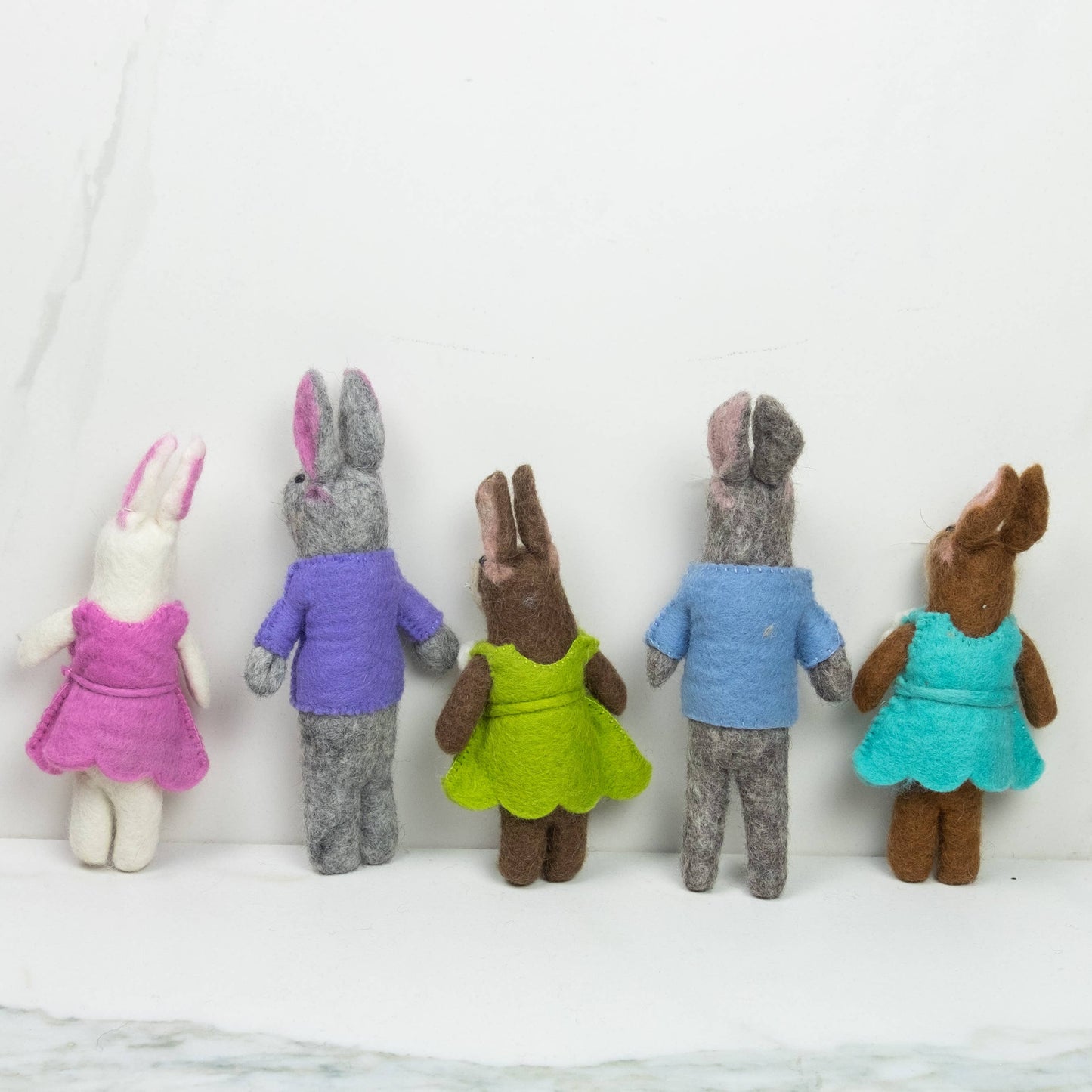 The Winding Road - Felt Bunny Dolls