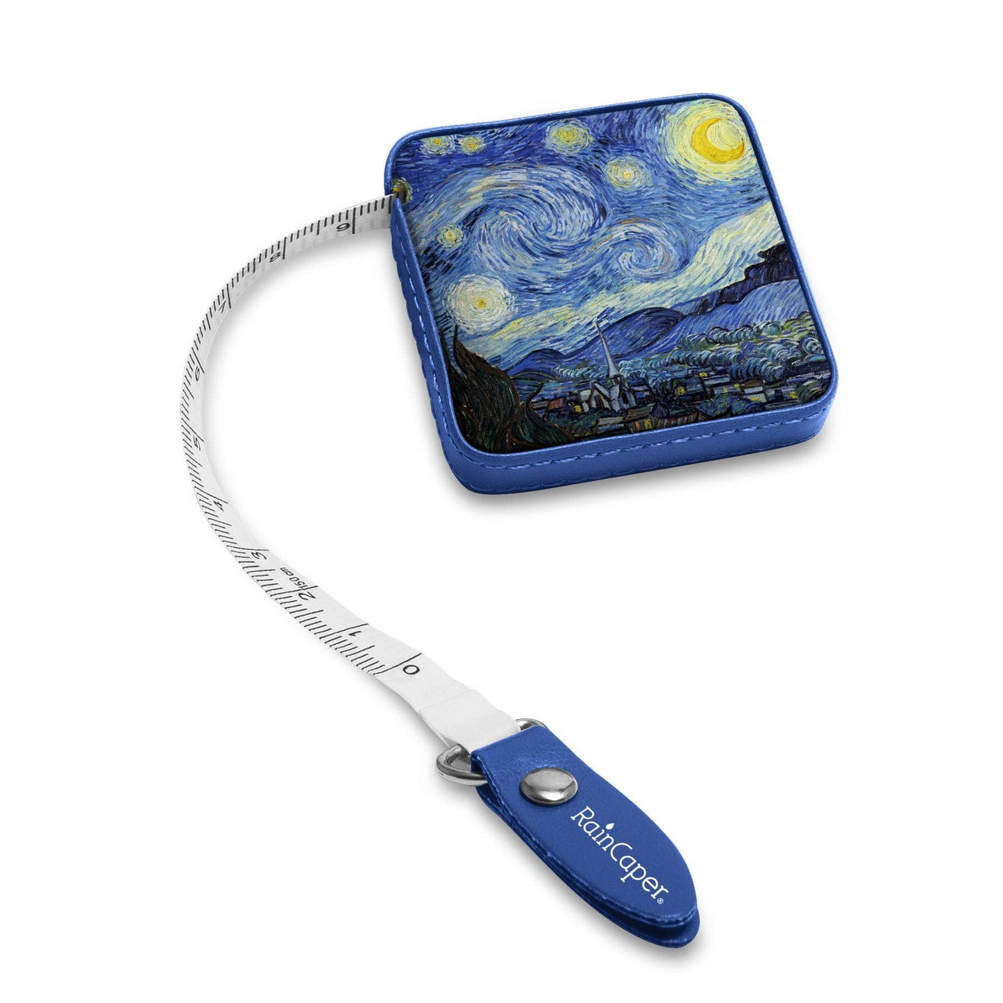 RainCaper - Van Gogh "Starry Night" Compact Retractable Tape Measure – Dual-Sided, 60"/150cm