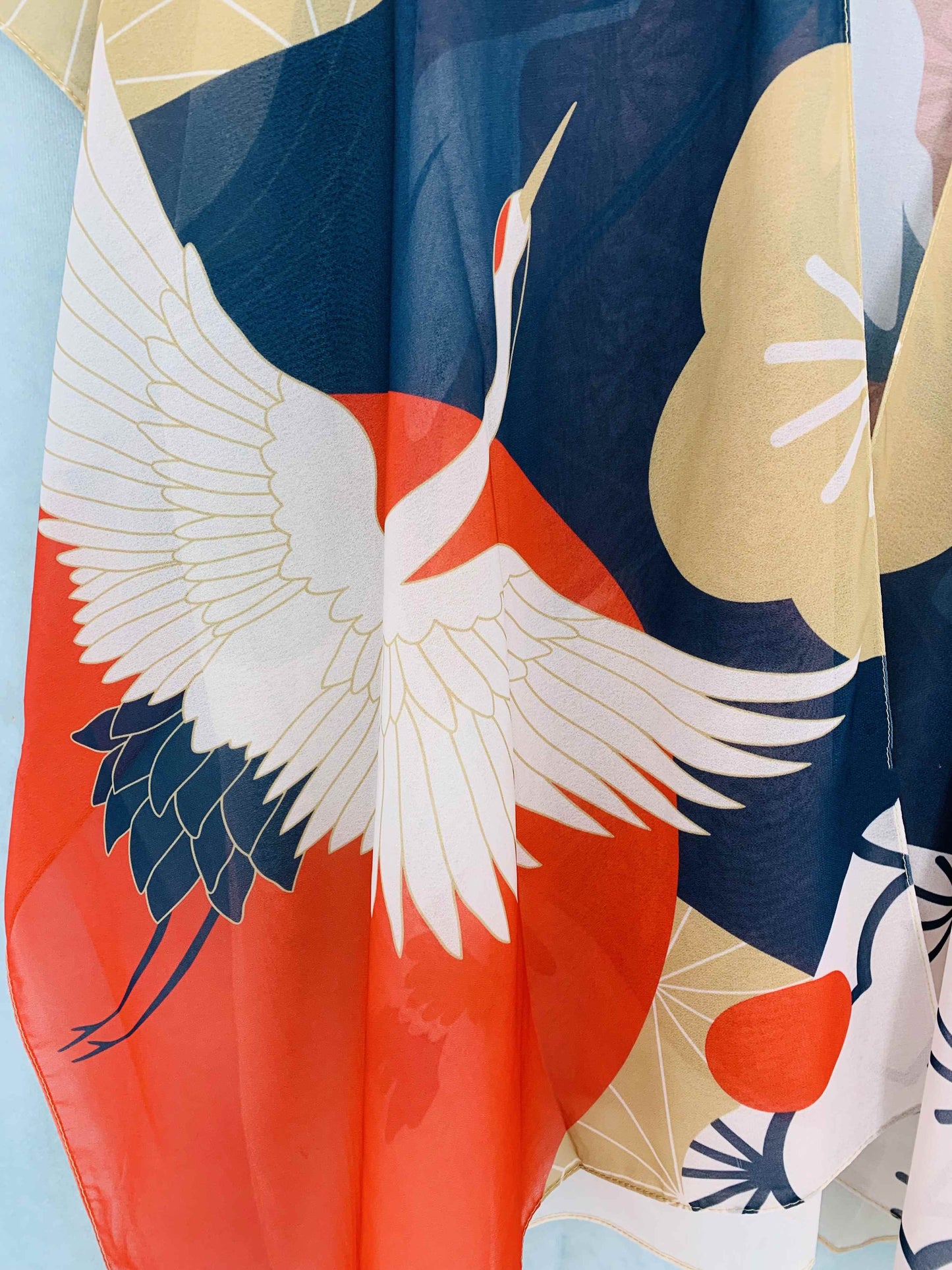 JC Sunny Fashion - JC070938 Japanese Crane Kimono